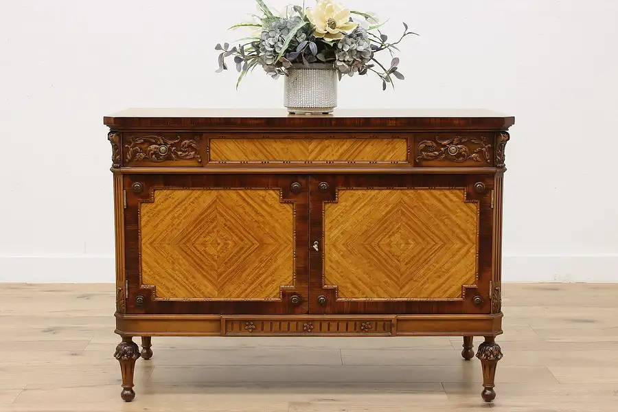 Main image of French Design Antique Satinwood Server, Buffet, Hall Console