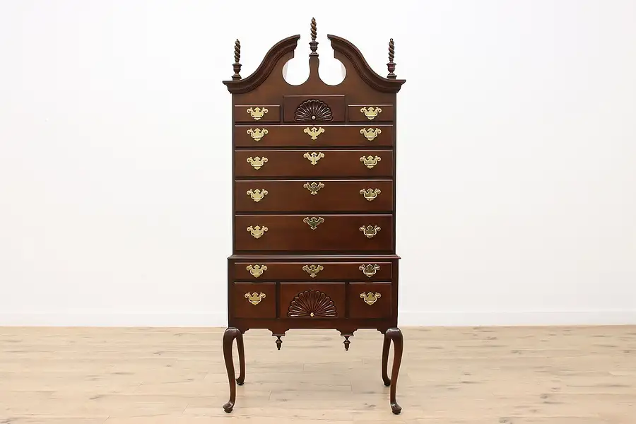 Main image of Georgian Design Vintage Highboy Tall Chest on Chest Councill