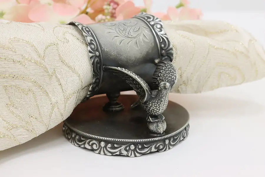 Main image of Dove Victorian Antique Silverplate Napkin Ring