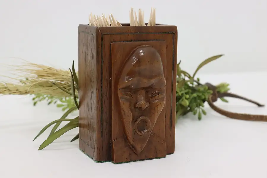 Main image of Hand Carved Rosewood Toothpick or Cigarette Holder, Bali, TW