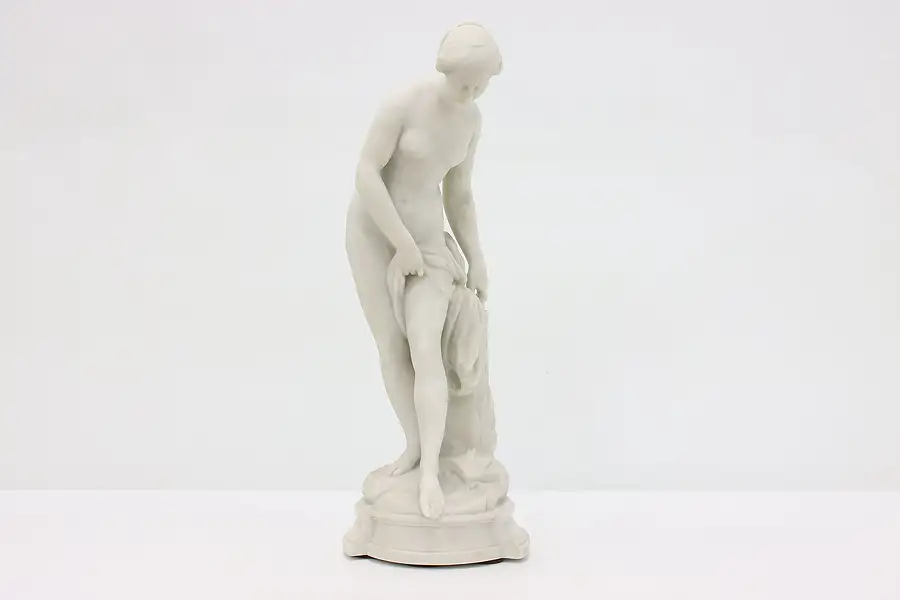 Main image of The Bather Antique French Marble Sculpture after Falconet