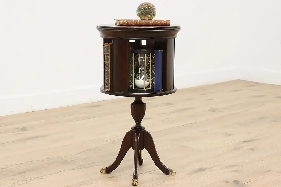 Main image of Georgian Vintage Spinning Chairside Revolving Bookcase