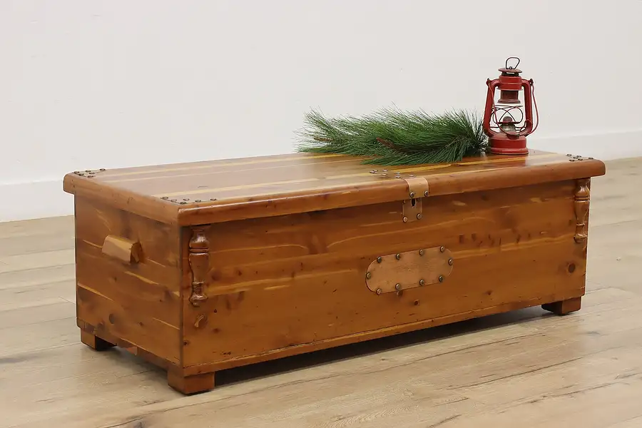 Main image of Farmhouse Vintage Cedar Chest Coffee Table Caswell Runyan