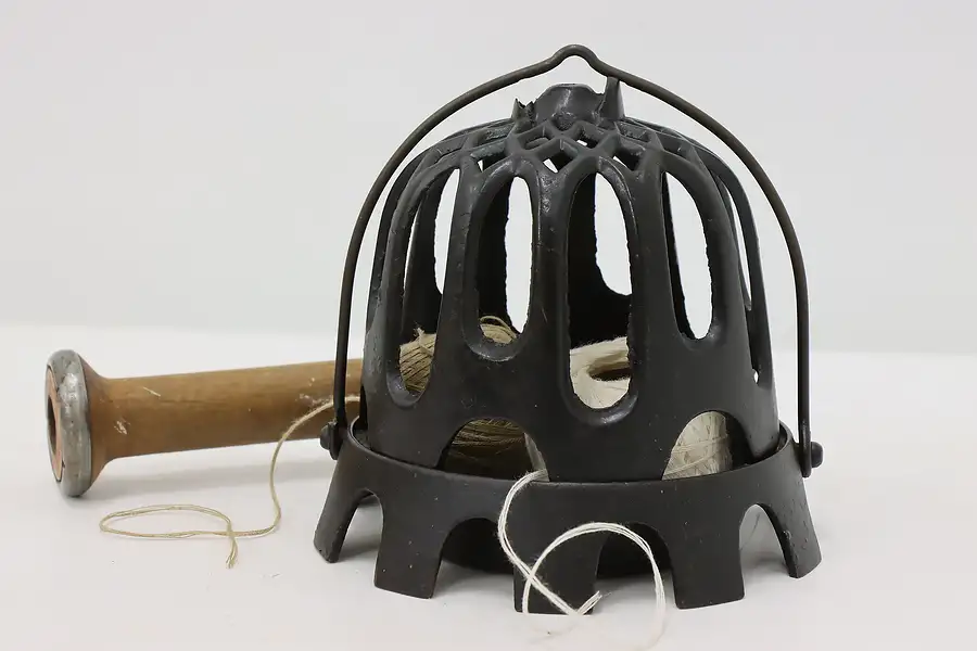 Main image of Victorian Antique Cast Iron String or Yarn Holder