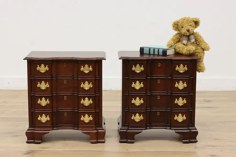 Main image of Pair of Vintage Georgian Small Chests, End Tables, Councill