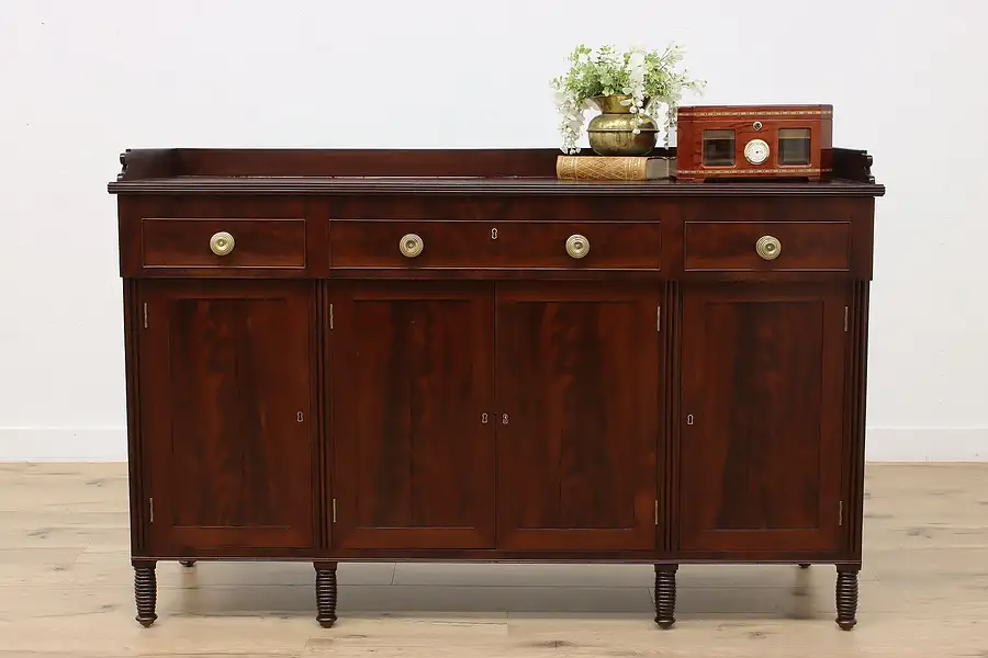 Main image of Georgian Design Antique Mahogany Sideboard Server or Buffet