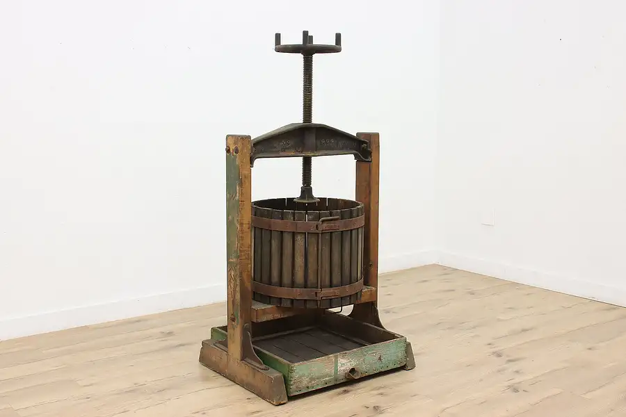 Main image of Industrial Salvage Antique Wine Maker Fruit or Grape Press