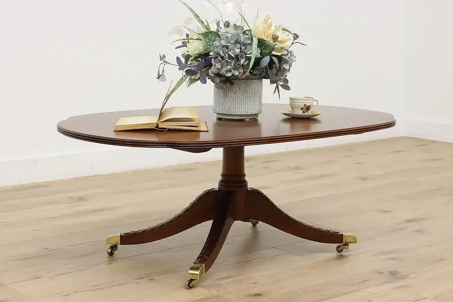 Main image of Georgian Design Vintage Mahogany Coffee Table Stickley