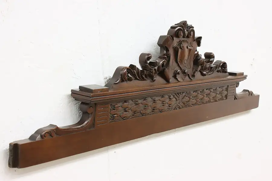 Main image of Renaissance Carved Walnut Antique Salvage Crest