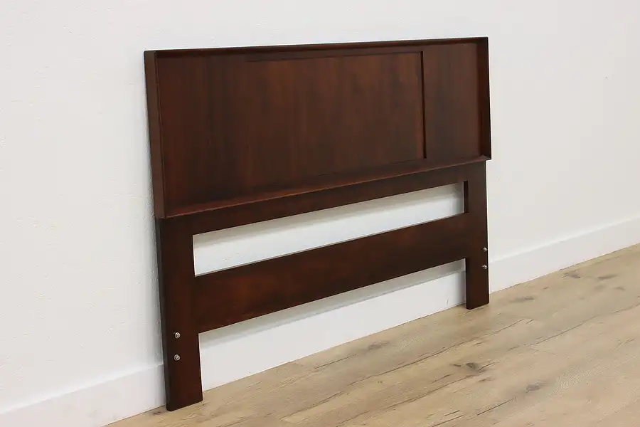 Main image of Midcentury Modern Vintage Queen Size Rosewood Bed Headboard