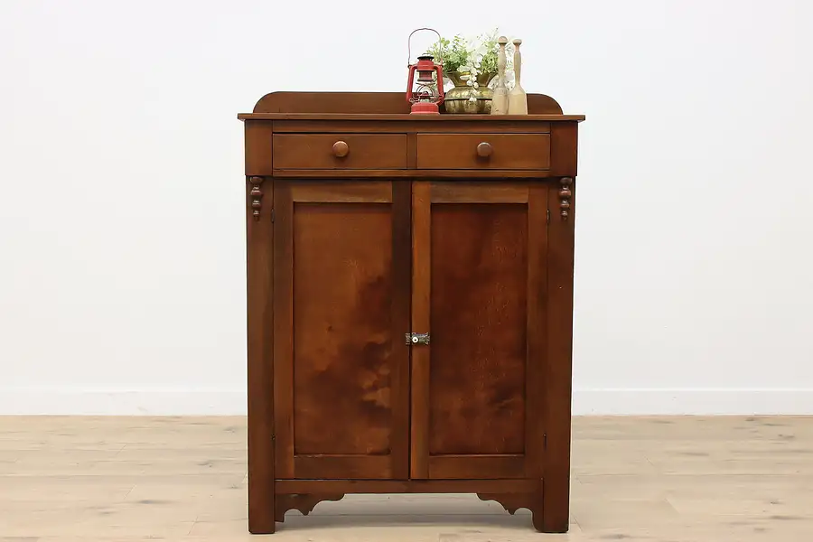 Main image of Farmhouse Antique Kitchen Pantry Cabinet Jelly Cupboard