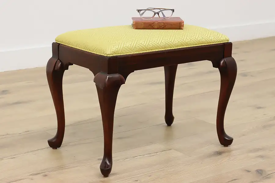 Main image of Georgian Antique Carved Mahogany Footstool or Bench