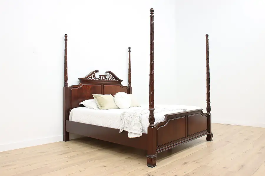 Main image of Georgian Design Vintage Poster Mahogany King Size Bed Karges