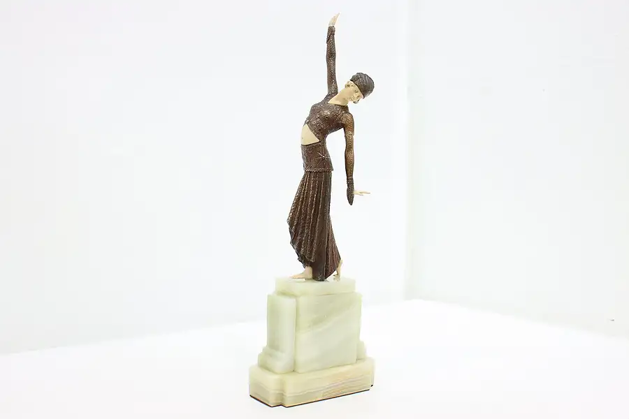 Main image of Art Deco Vintage Bronze Dancer Sculpture after Chiparus