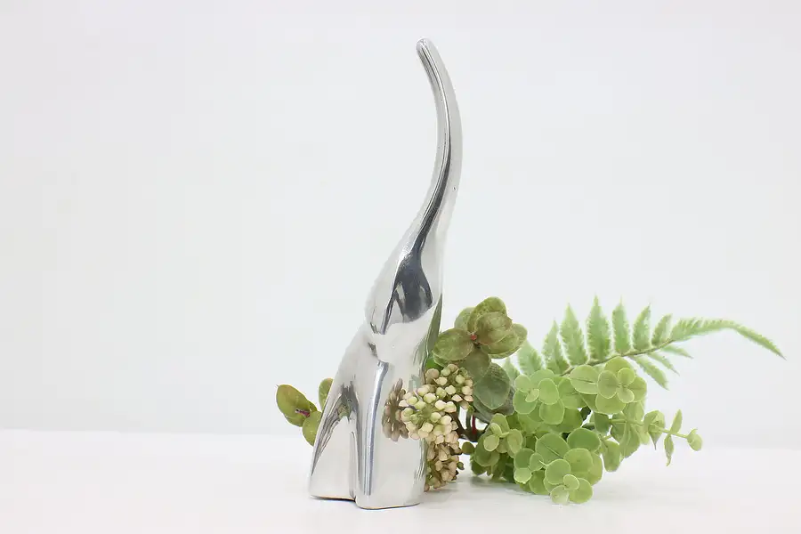 Main image of Hoselton Vintage Aluminum Elephant Sculpture