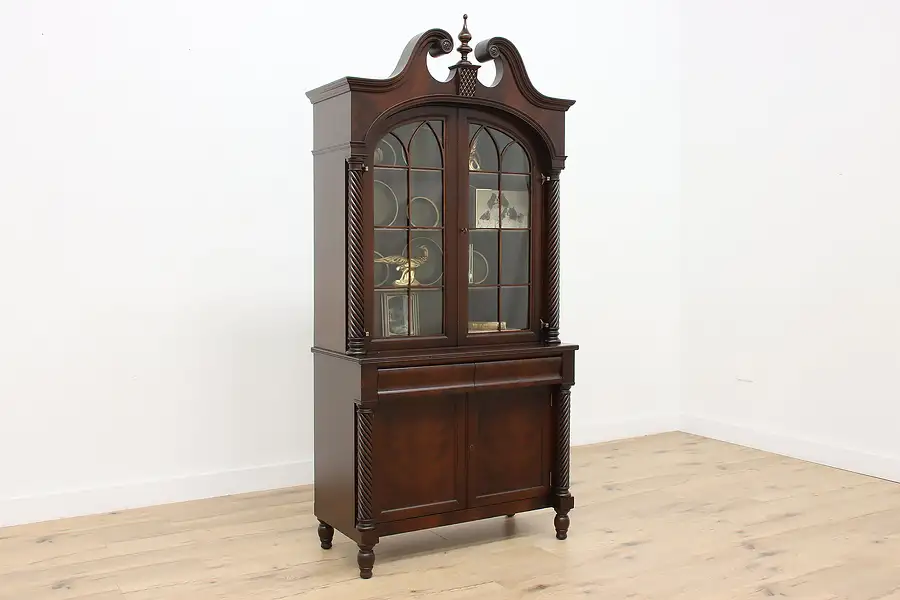 Main image of Georgian Design Antique Mahogany China Display Cabinet, Kimp