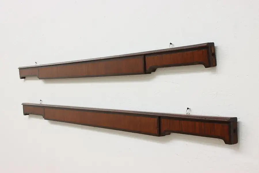 Main image of Pair of Architectural Salvage Antique Mahogany Bed Rails