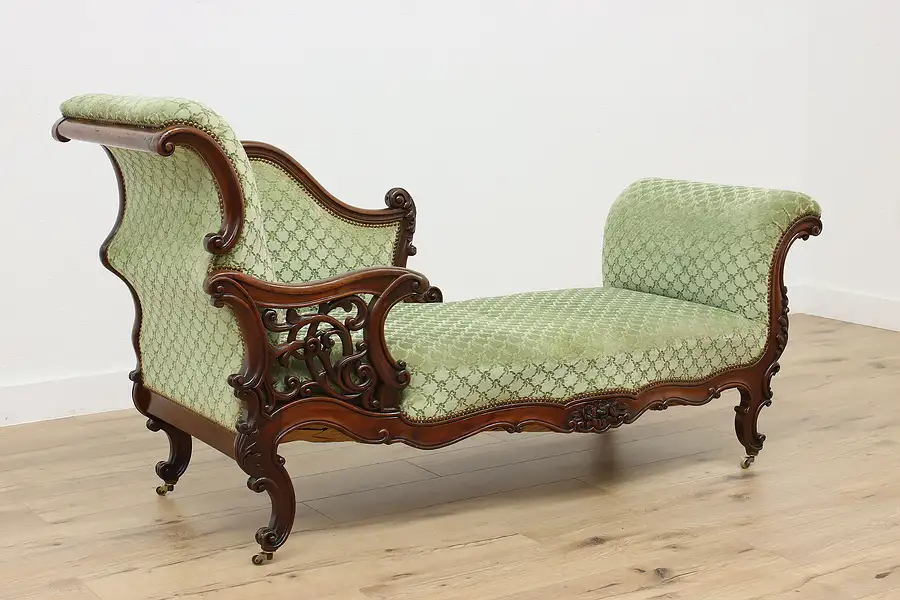 Main image of Victorian Antique Recamier,Chaise Lounge or Fainting Couch