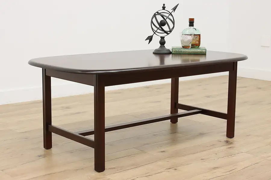 Main image of Midcentury Modern 70s Vintage Mahogany Coffee Cocktail Table