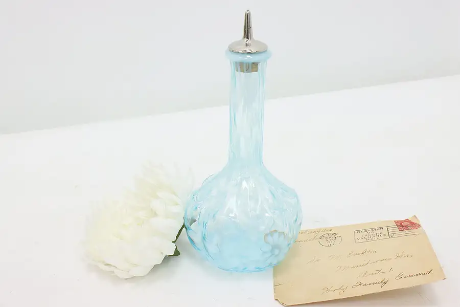 Main image of Barber Bottle & Stopper Victorian Antique Blown Art Glass