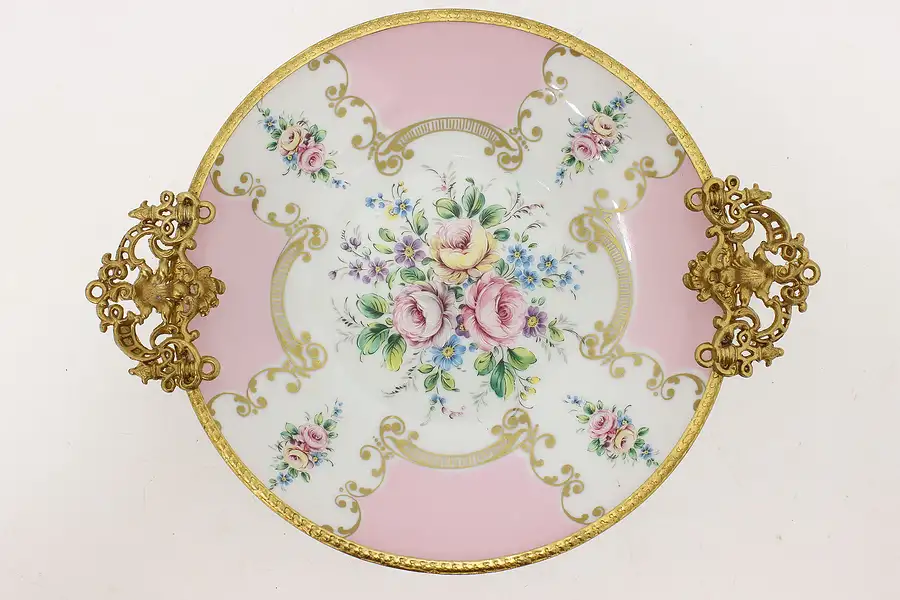 Main image of French Limoges Antique Porcelain Card Tray or Pastry Dish