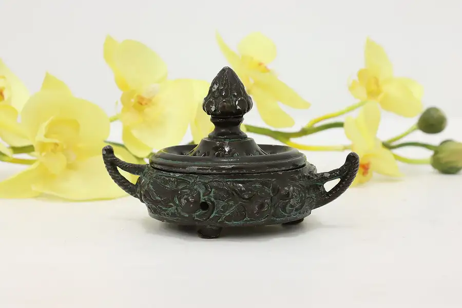 Main image of Middle Eastern Antique Bronze Finish Incense Burner