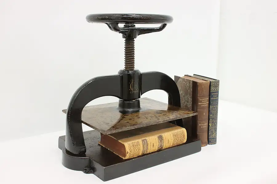 Main image of Victorian Salvage Antique Cast Iron Bookbinder Book Press