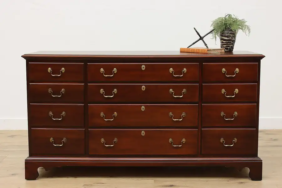 Main image of Georgian Vintage Mahogany 12 Drawer Dresser, Link-Taylor