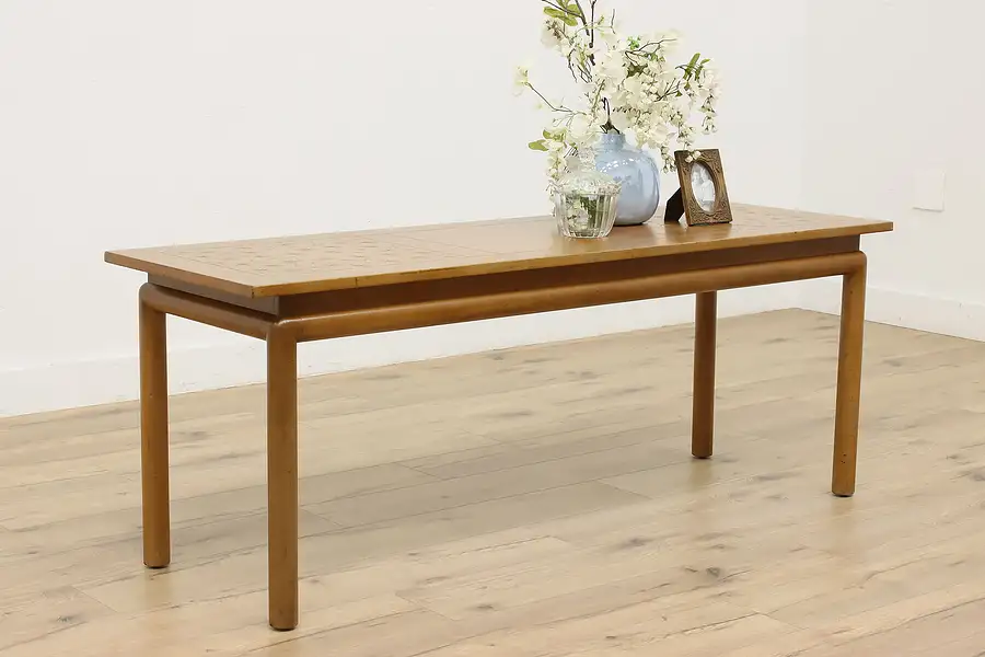 Main image of Kittinger Midcentury Modern Vintage Teak Coffee Table Console