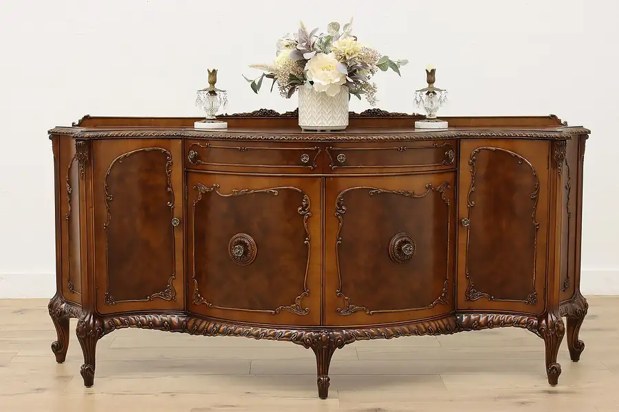 Main image of Louis XV De Gaulle Vintage Sideboard Server Buffet Romweber