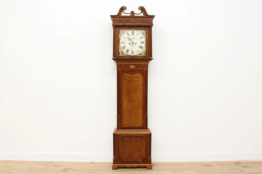 Main image of Georgian Antique 1820s English Grandfather Tall Clock