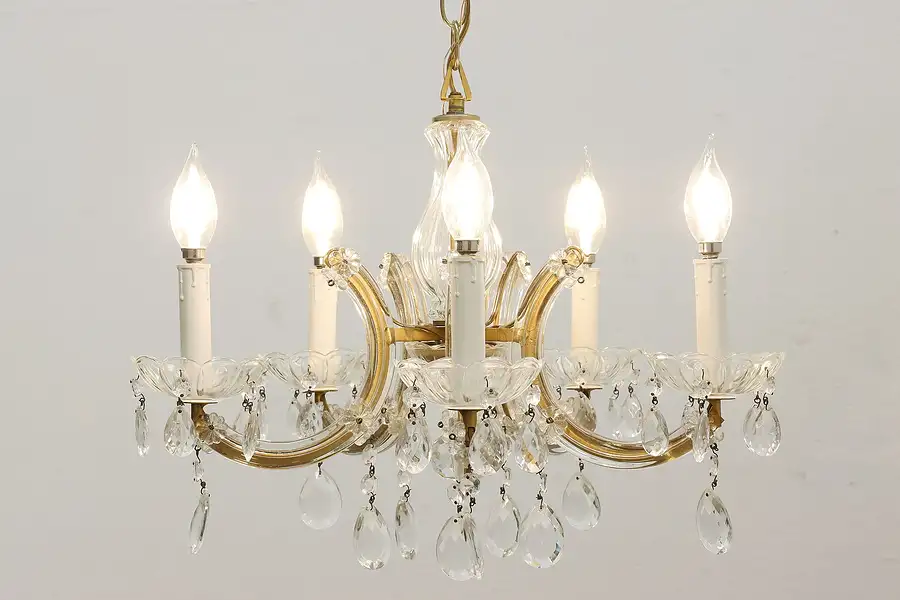 Main image of Maria Theresa Design Vintage 5 Arm Italian Chandelier