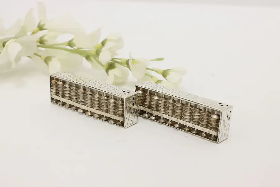 Main image of Abacus Vintage Sterling Silver Salt & Pepper Shakers