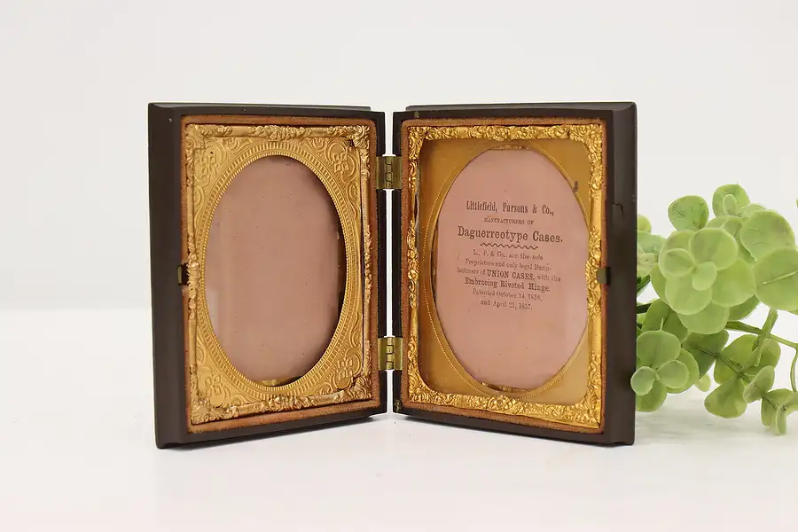 Main image of Littlefield Antique 1850s Daguerreotype Photograph Case