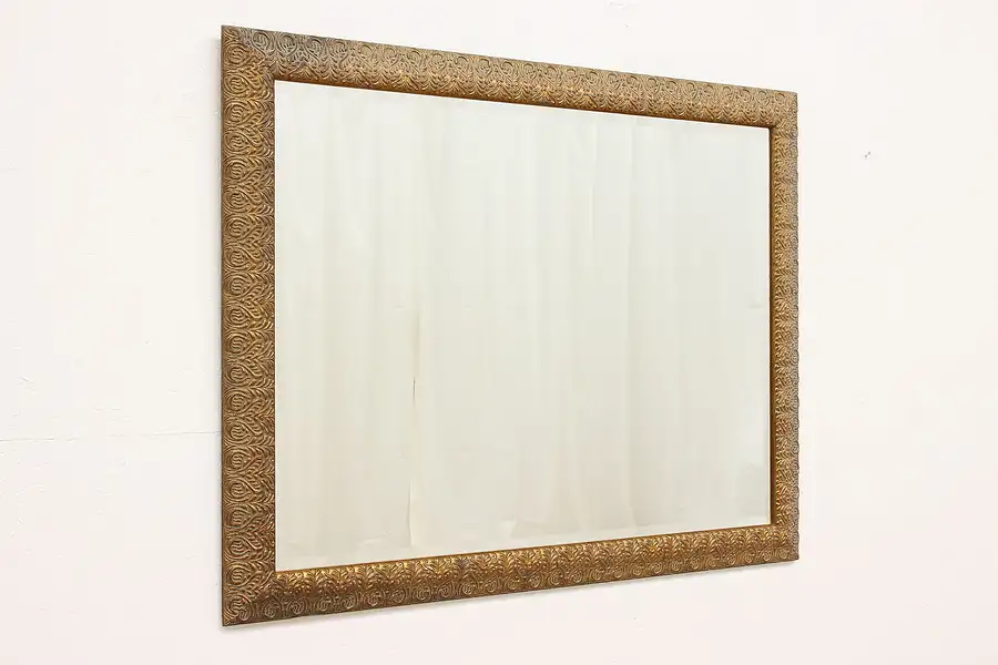 Main image of Traditional Vintage Beveled Hall or Bath Wall Mirror