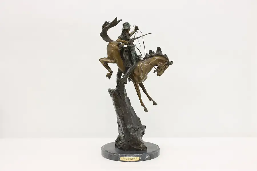 Main image of The Desperado Vintage Bronze Cowboy Sculpture, Kauba