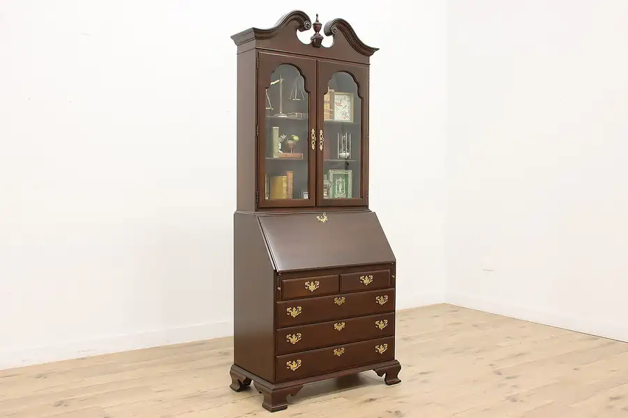 Main image of Georgian Design Vintage Office Library Secretary Ethan Allen