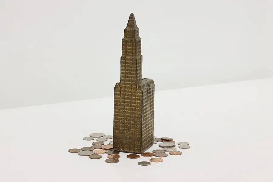 Main image of Woolworth Building Antique Cast Iron Coin Bank