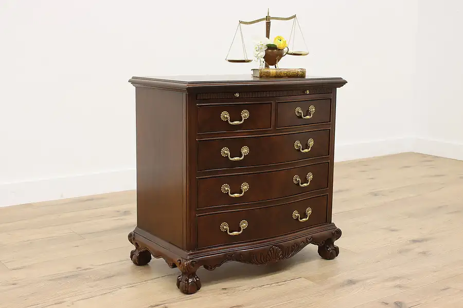 Main image of Drexel Vintage Georgian Mahogany Nightstand or Small Chest