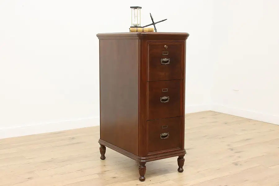 Main image of Traditional Antique Mahogany Office File Cabinet, Stow Davis