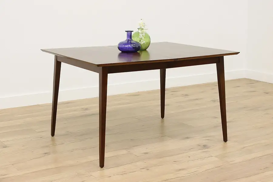 Main image of Midcentury Modern Vintage Walnut Dining Table, 2 Leaves