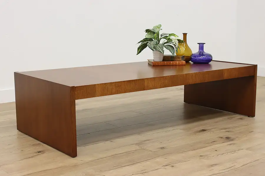 Main image of Midcentury Modern Design Vintage Walnut Coffee Table