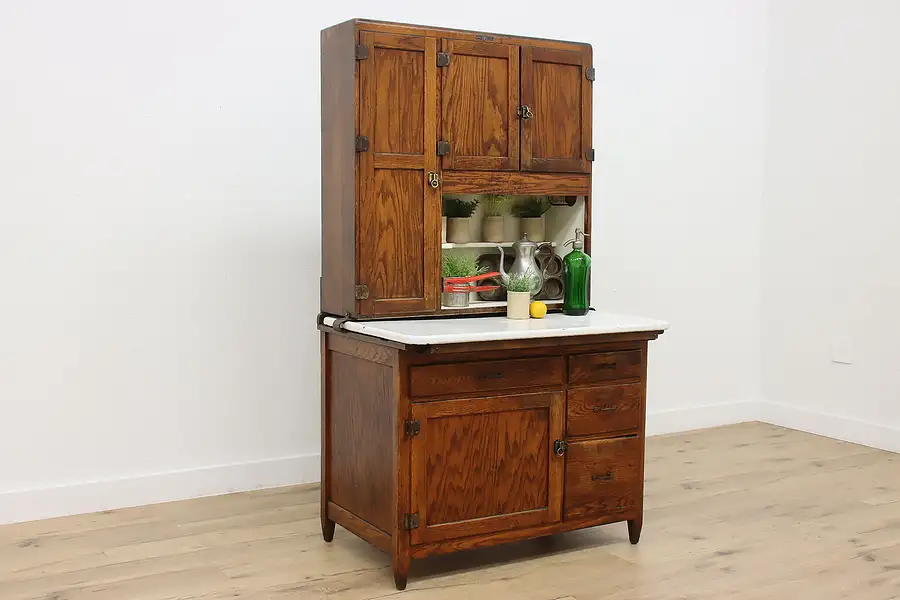 Main image of Farmhouse Antique Kitchen Cupboard Pantry or Cabinet Napanee