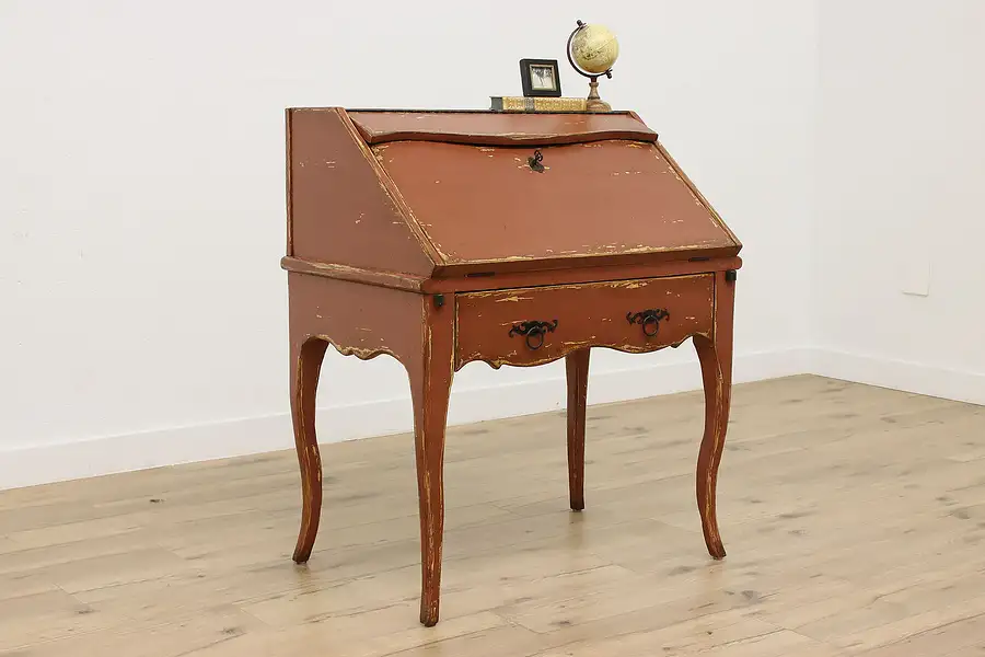 Main image of Country French Vintage Office Secretary Desk, Woodland