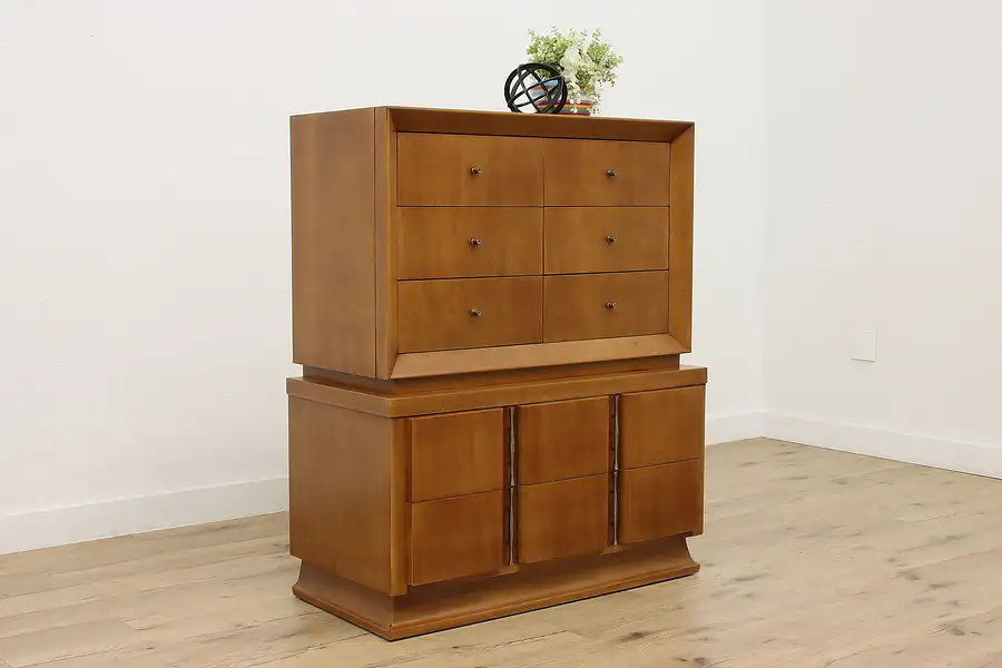 Main image of Midcentury Modern Vintage Tall Chest or Dresser Martinsville