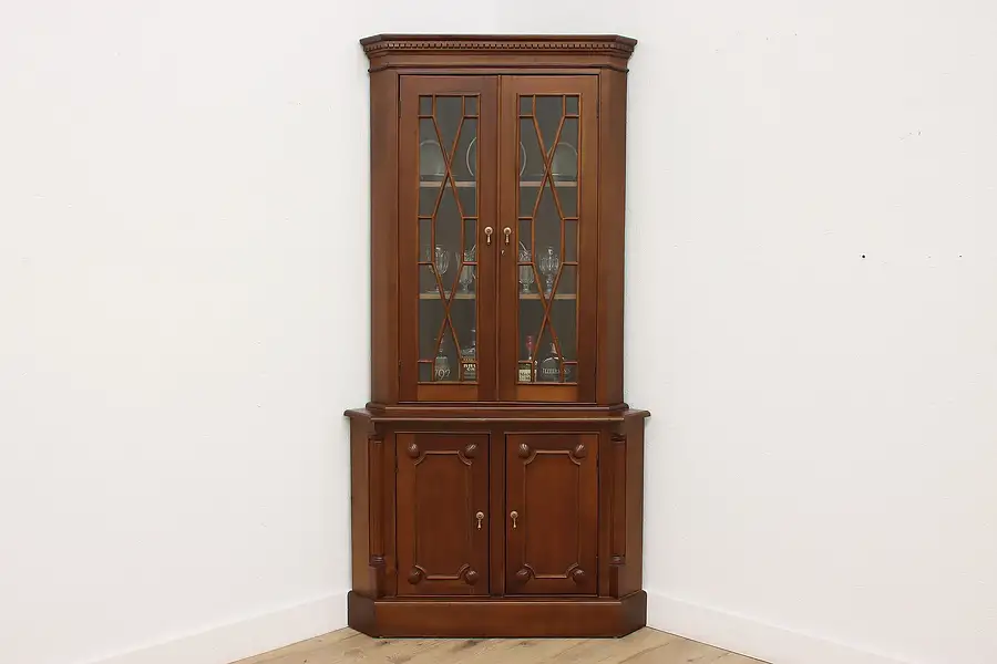 Main image of Georgian Vintage Corner China or Display Cabinet, Heritage