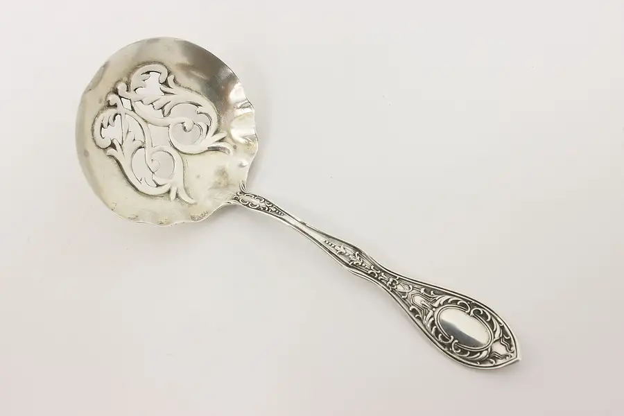 Main image of Victorian Antique Sterling Silver Serving Spoon