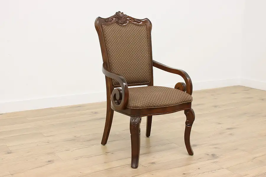 Main image of French Design Carved Mahogany Office or Dining Chair