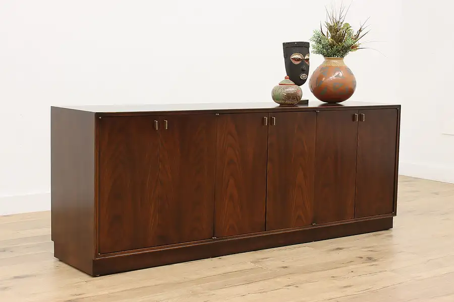 Main image of Midcentury Modern Vintage Oak Credenza or TV Console