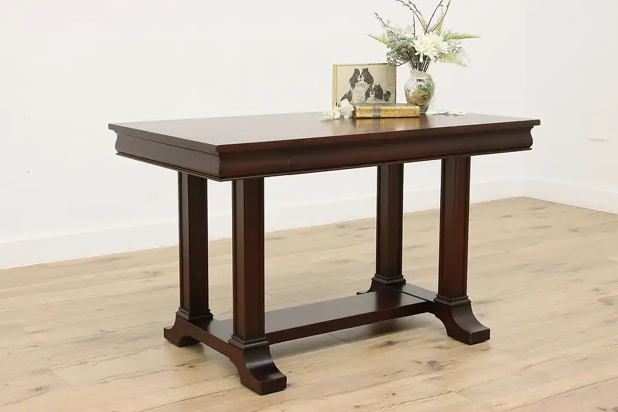 Main image of Traditional Antique Mahogany Library or Office Table, Cowan